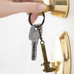 Portable small pendant mini vernier caliper keychain portable tool zinc alloy keychain