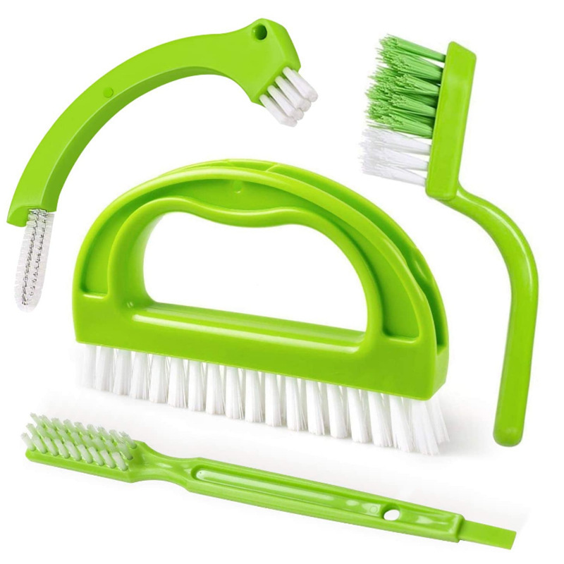 亚马逊爆款地缝刷三件套四件套清洁刷罐浆刷瓷砖浴缸水槽缝隙清洁