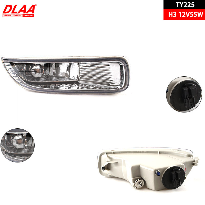 Aplicable a Toyota 03 / 04 viejo conjunto de lámpara de niebla delantera Carolla lámpara de niebla diurna lámpara de barra delantera