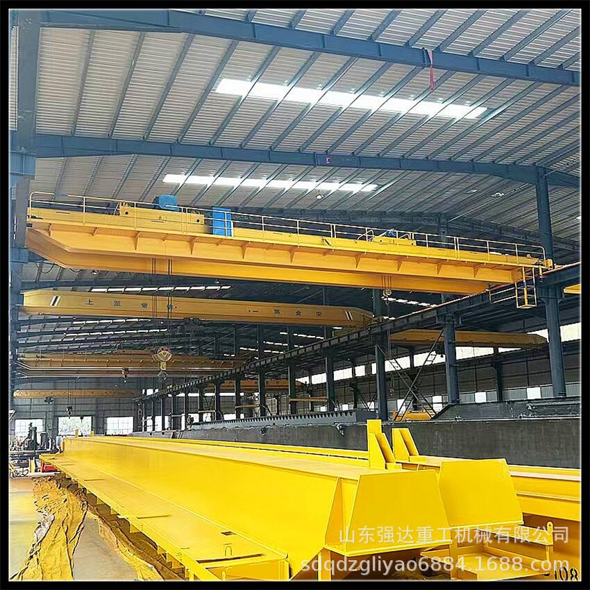 QD型75/10吨电动双梁桥式起重机50T钢铁车间仓库用防爆冶金行车