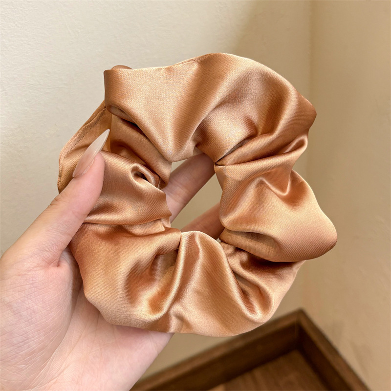 温柔蓝色清新大肠发圈超大号头绳女生高级感头花头饰皮筋发绳发饰|undefined