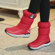冬季雪地靴女款学生韩版羽绒靴子加绒加厚中筒保暖