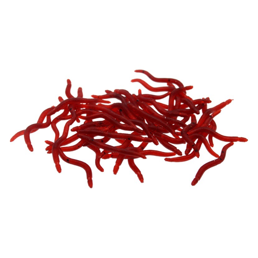 ルアー釣り用ソフトルアー、魚の臭い、赤虫、ミミズ、ルアー餌、釣り道具、ソフトワーム、イミテーションミミズ釣り