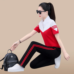 2023 Summer New Fashion Sport Set for Young Moms, Loose Plus Size Two-Piece Lightweight Casual Stylish Outfit