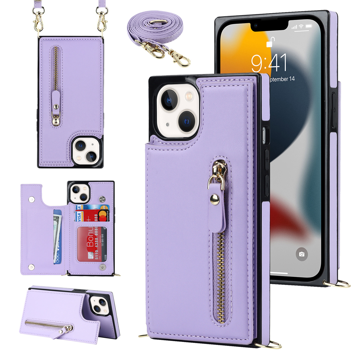 Handyhülle Aus Leder Für Iphone Pro Umhängetasche Mit Band_voghion.com