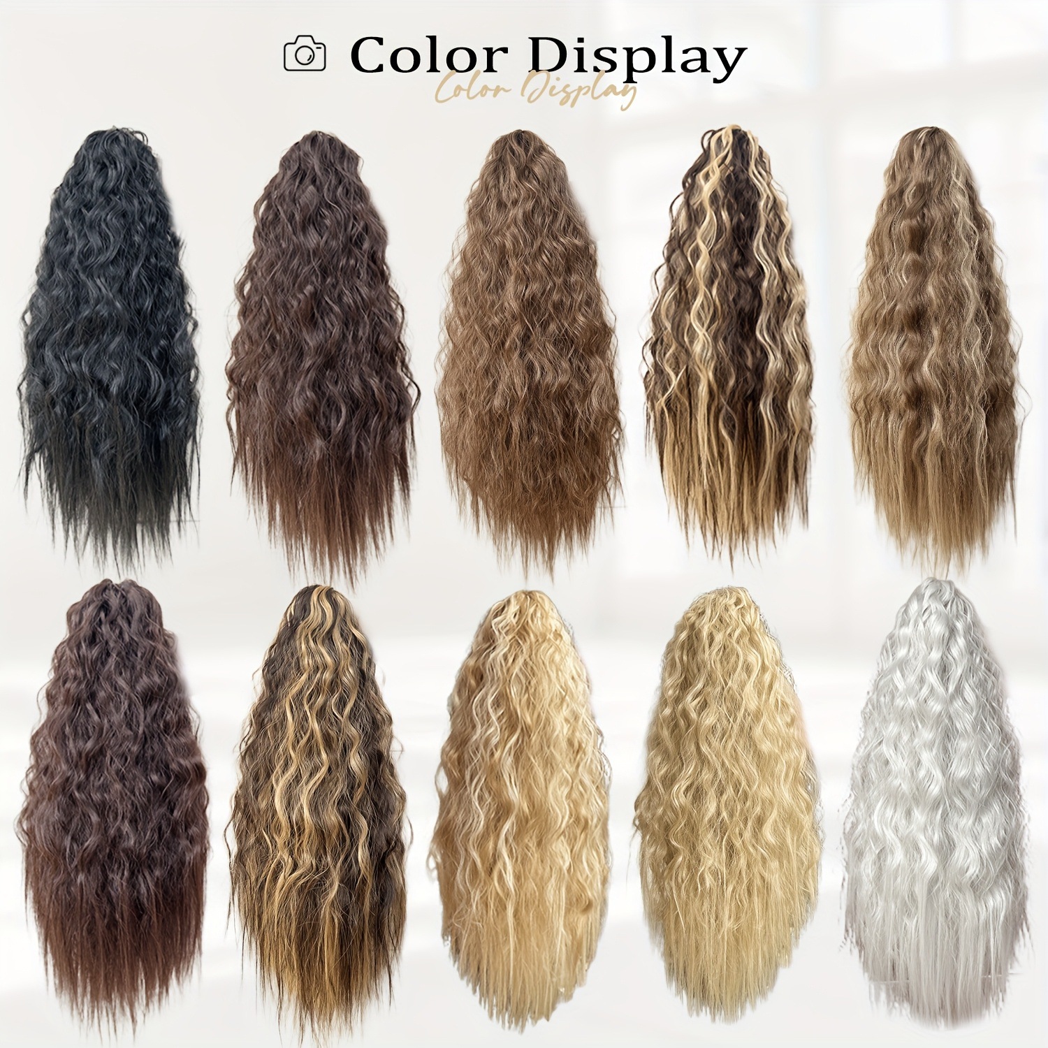 Comercio exterior Europa y Estados Unidos agarrar clip de cola de caballo pequeño rollo de cola de caballo peluca