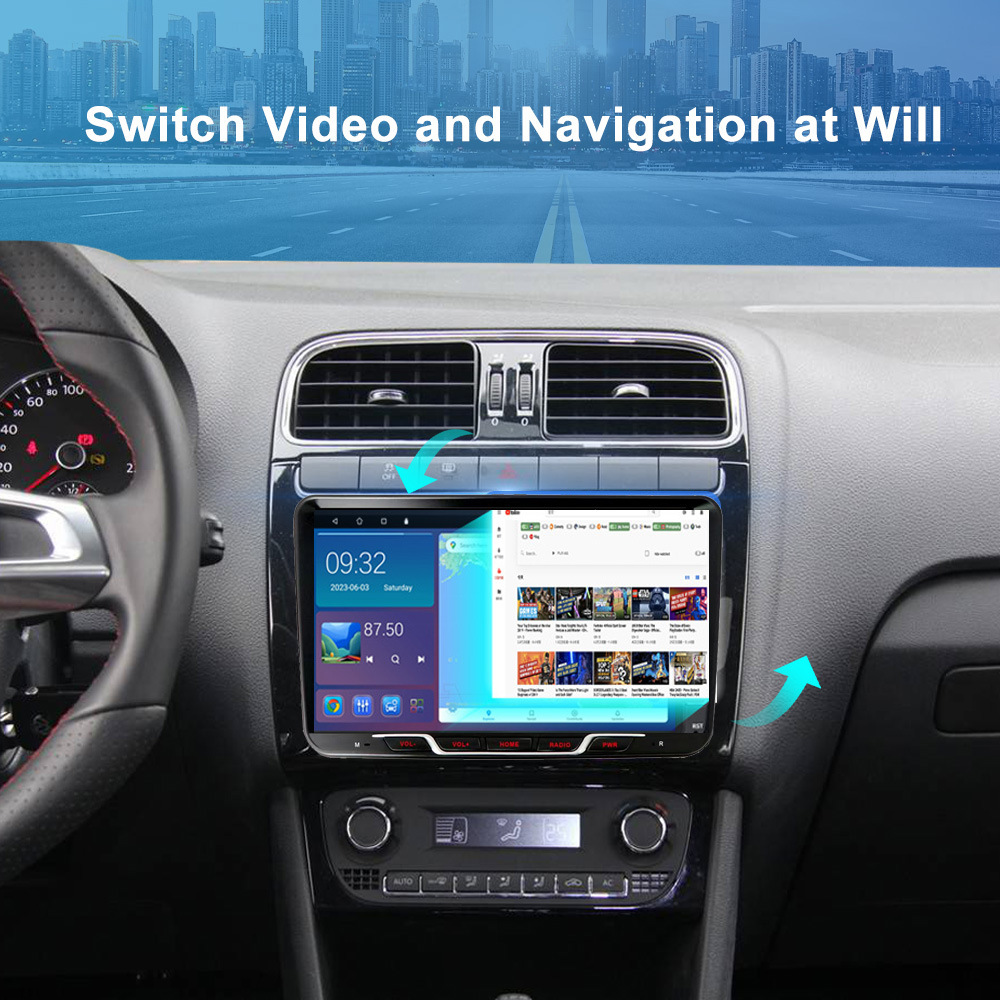 Cross-Border Applicable 9inch Volkswagen T5 Multivan 15-19 Carplay Navigation Reversing Image All-In-One Machine