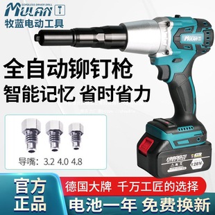 Germany charging electric rivet gun pull rivet grab nail conversion head nail grab lithium battery core pumping machine brushless pull rivet direct sales