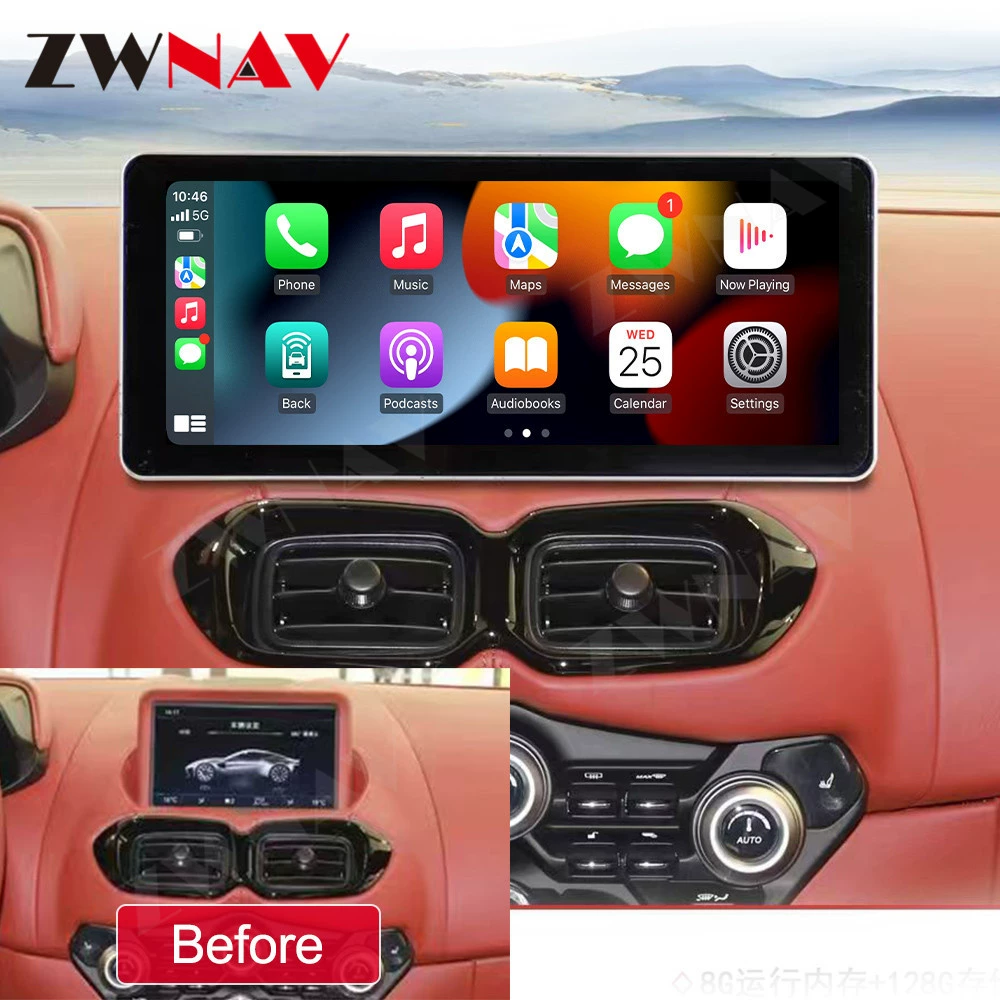 Для Aston Martin V8 центральное управление модифицированный Android автомобиль с большим экраном Навигация Панорамное реверсивное Видео Все-в-одном машина