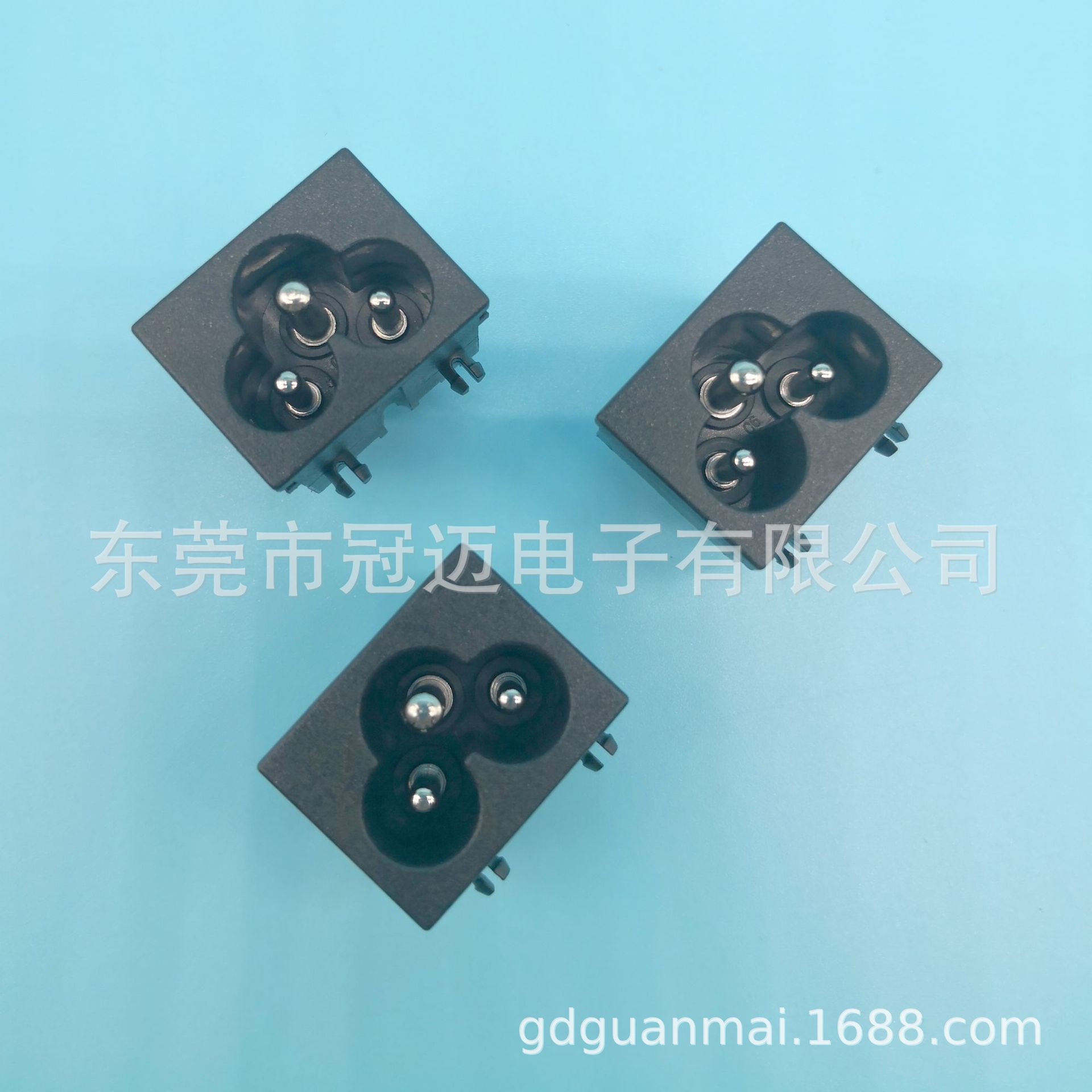 DB-6 梅花插座 三孔 C6电源AC座 适配器 美容器 灯具 梅花尾输入