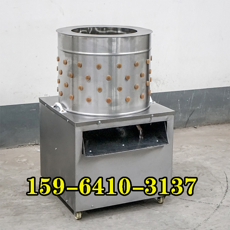 小型自动家禽拔毛器 不锈钢鸡鸭鹅脱毛机 加厚养殖场用肉鸡打毛机