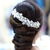 Hair accessory for bride handmade, crystal from pearl, headband, European style