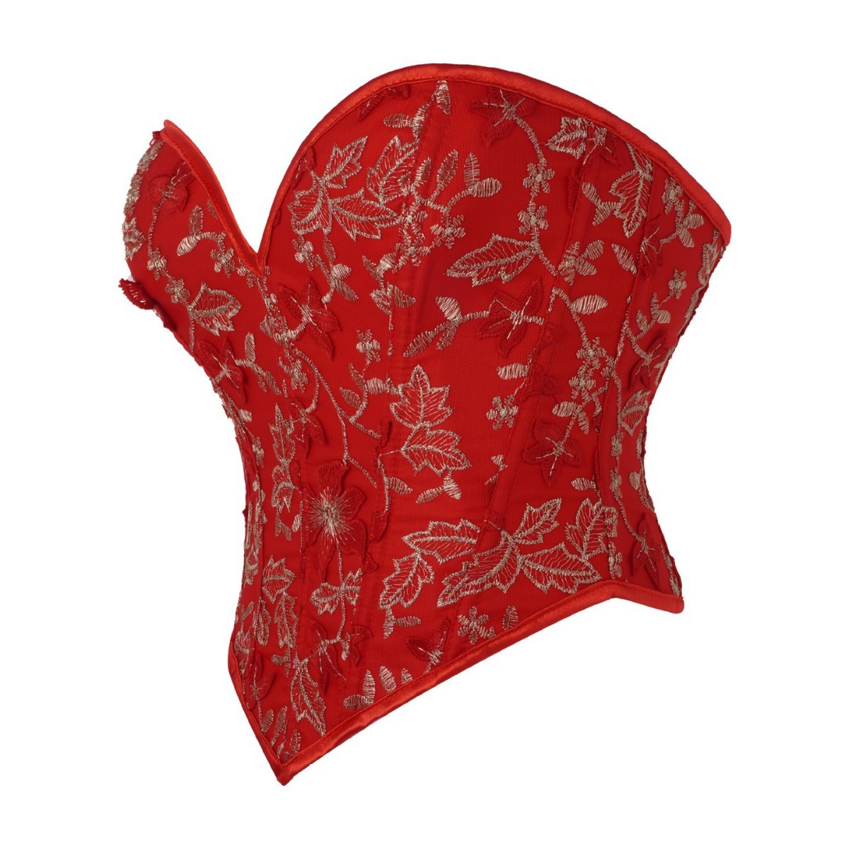 Nuevo sexy rojo bordado flor floral corsé damas en forma de chaqueta Amazon QuickSell suministro de comercio electrónico