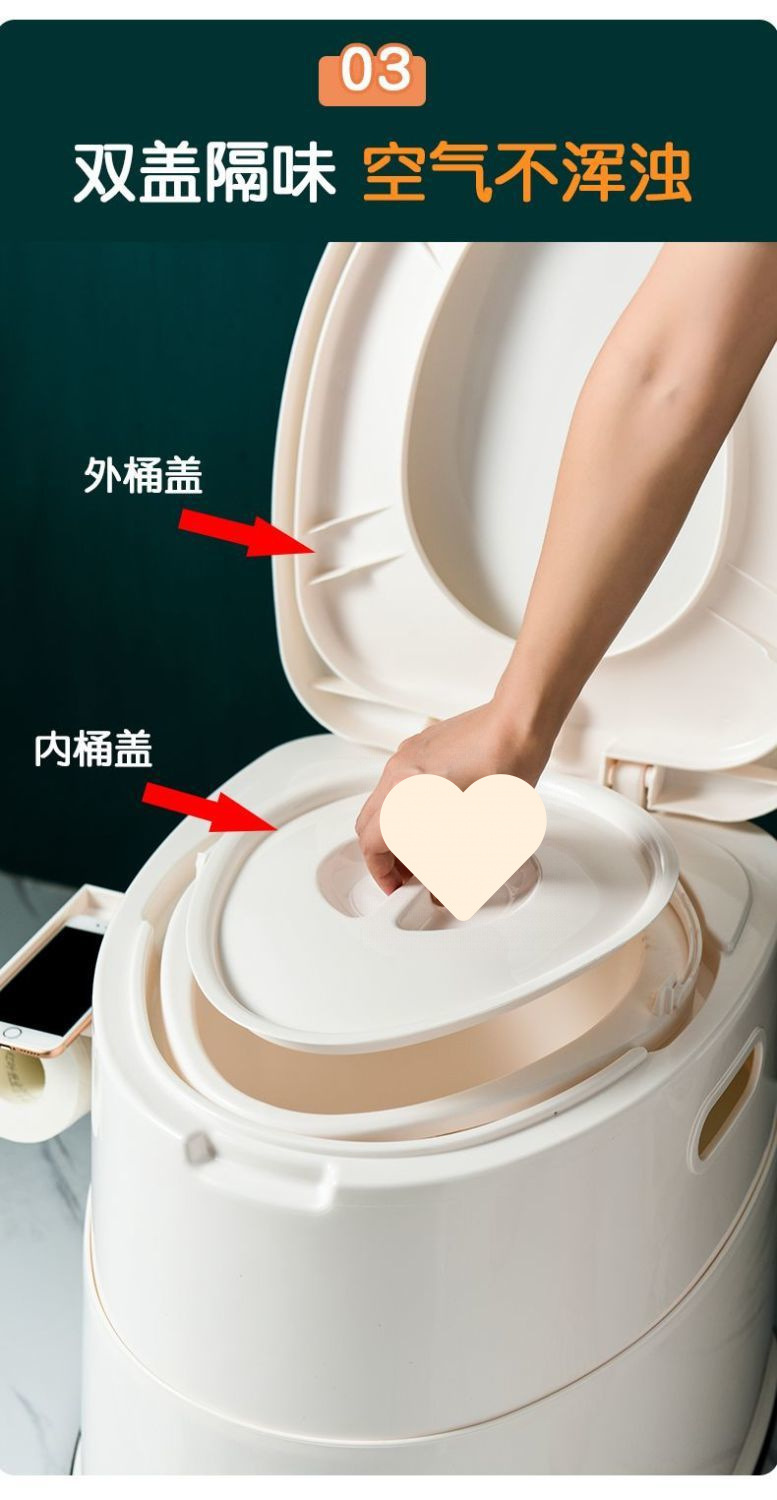Pregnant women's toilet, elderly squat toilet, mobile sitting toilet, indoor toilet chair, plastic toilet stool, adult toilet urine bucket undefined