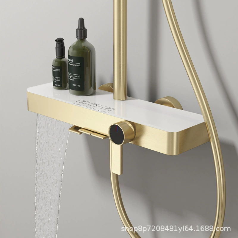 Shower set (MOSAI) full‑copper three‑function, anti‑scaling water‑saving high‑end finish