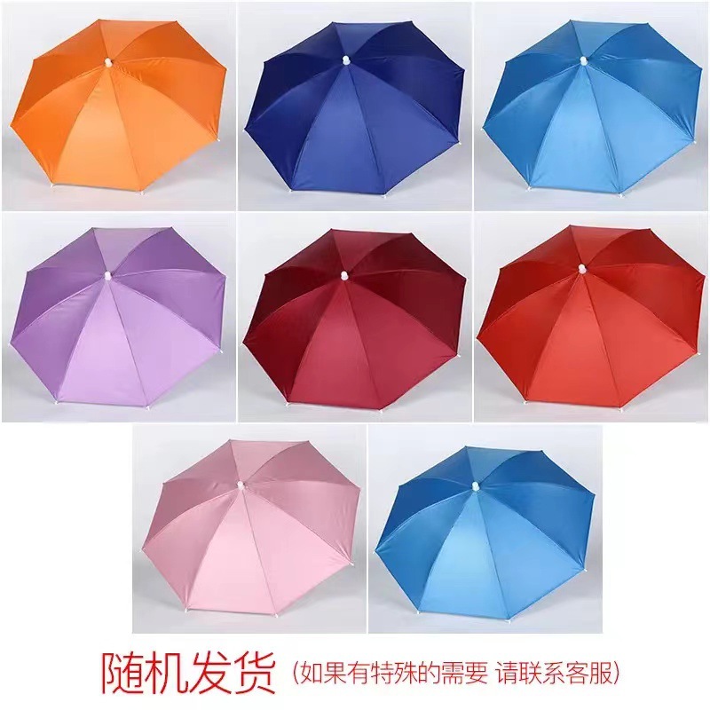 Sombrero-paraguas para niños, de plástico, para hogar, viajes o actividades al aire libre, venta directa de fábrica