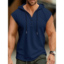 K 49831 Men's hooded sport vest ��ʿ��ñ�˶����Ŀ羳��ó