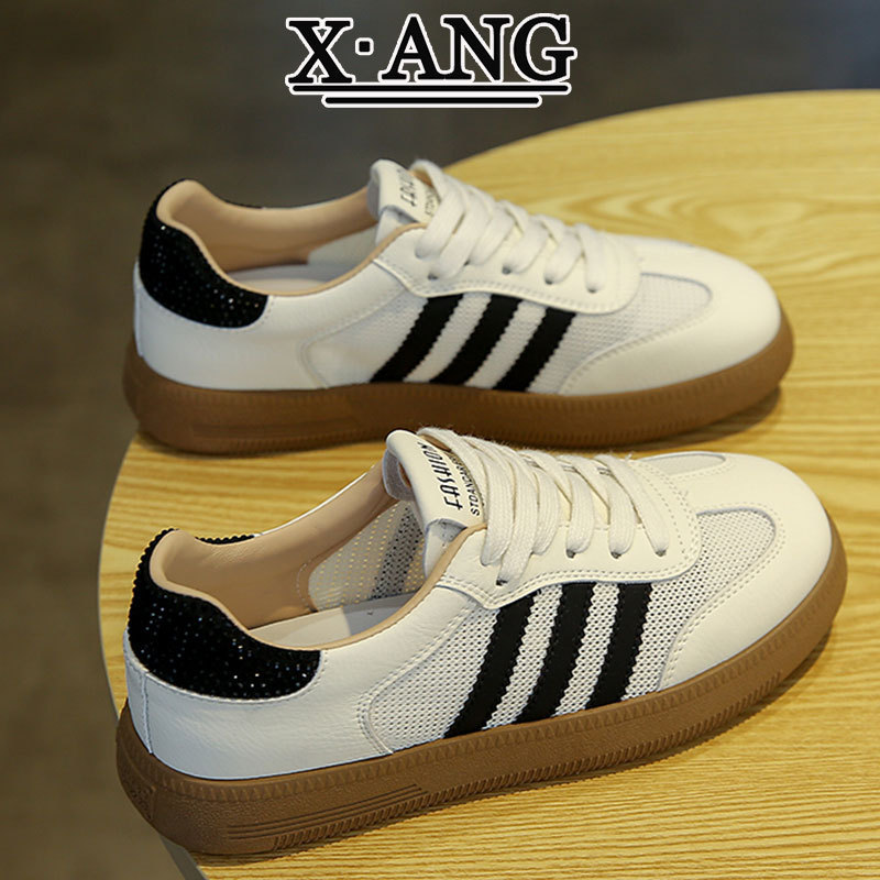 Genuine Leather German Training Shoes Women's Mesh Breathable Soft Bottom White Shoes 2025 Summer New Casual sneaker Forrest Gump Shoes Genuine Leather German Training Shoes Women's Mesh Breathable Soft Bottom White Shoes 2025 Summer New Casual sneaker Forrest Gump Shoes