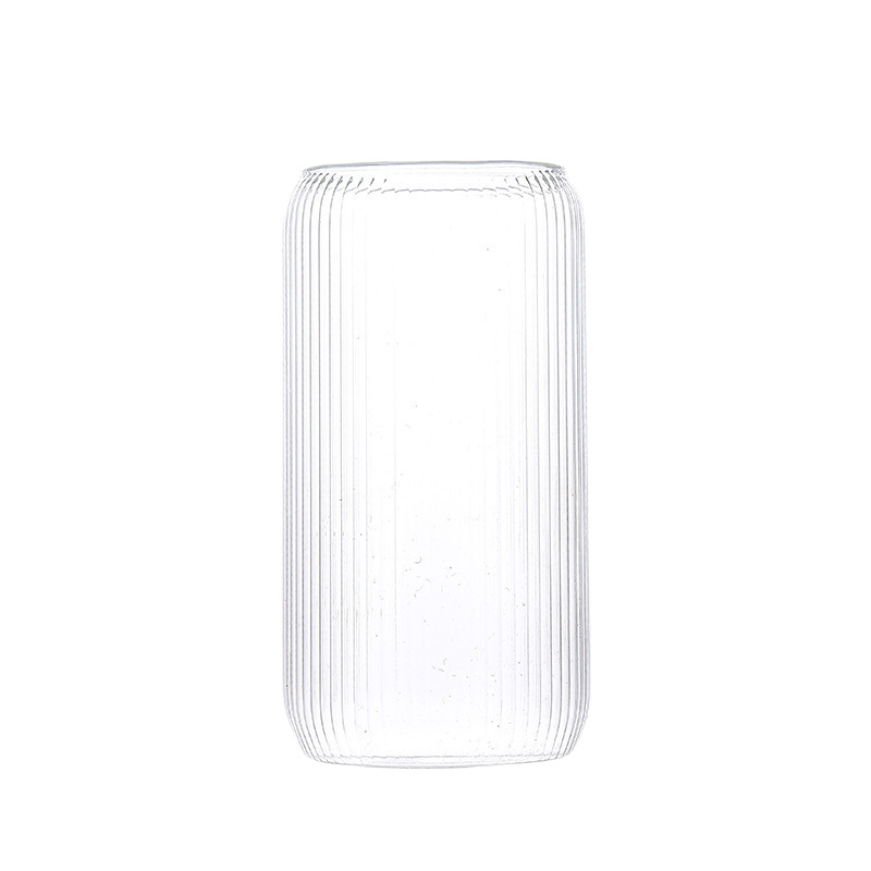 Taza de Coca-Cola vertical transfronteriza de alto valor visual, taza de café transparente de té con leche con cubierta de paja de bambú, taza de agua de vidrio de alta silicona image 6