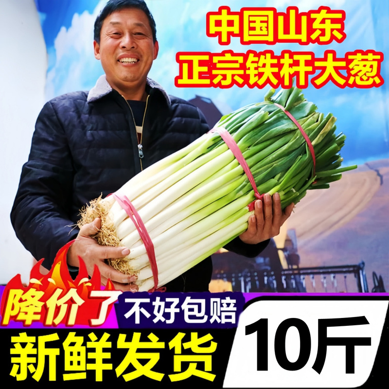 Authentic Shandong Zhangqiu Green Onions, Fresh 5kg Whole Box of Vegetables Wholesale, Sweet Onions, Seasonal Tender Onions, New Onions, Green Onions