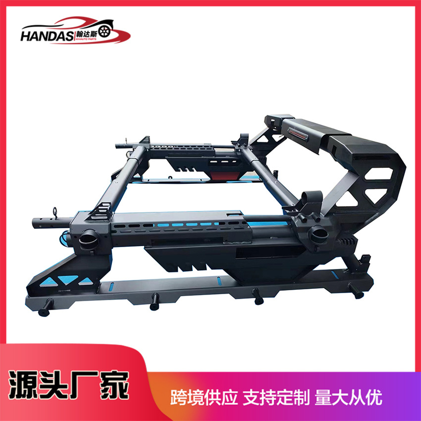 Customizable Universal Pickup Truck Bed Modification with Dual-Barrel Design, Adjustable Anti-Roll Frame
