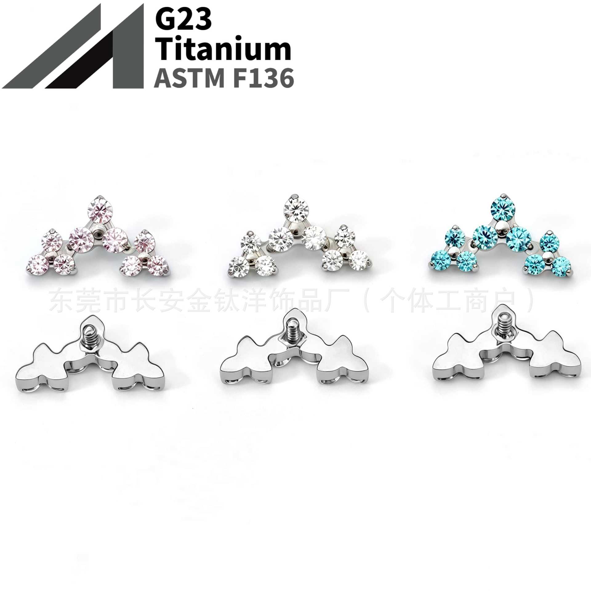 16G labret stud size and finish detail
