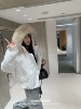With down, white