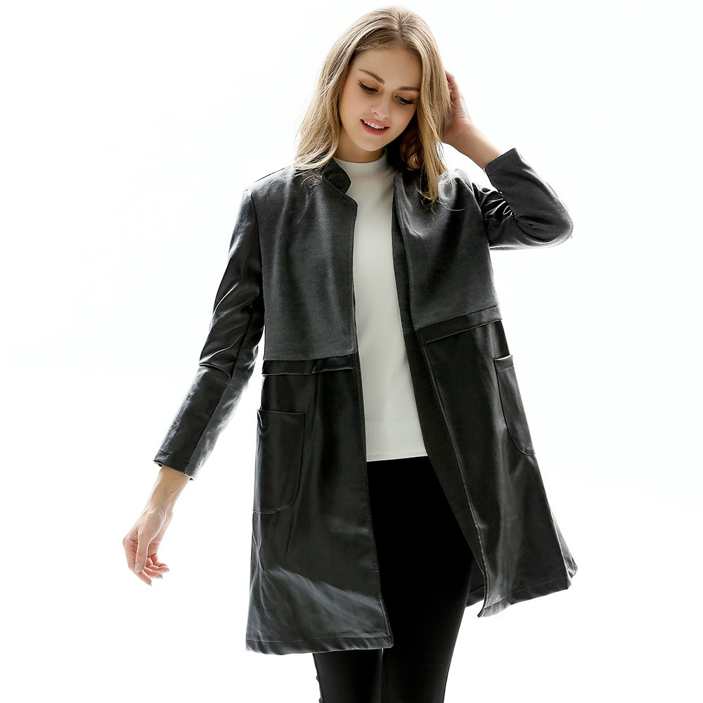 Veste cuir femme en faux cuir en PU - Ref 3447496 Image 2