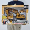 Realistic big inertia children's excavator, mixing stick, transport, car model for boys and girls, toy