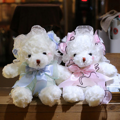 洛麗塔小熊毛絨玩具玩偶可愛絲帶熊公仔抓機活動禮品婚慶拋灑熊