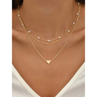 O 21778 Double Layer Heart Jewelry Set 雙層愛心首飾套裝