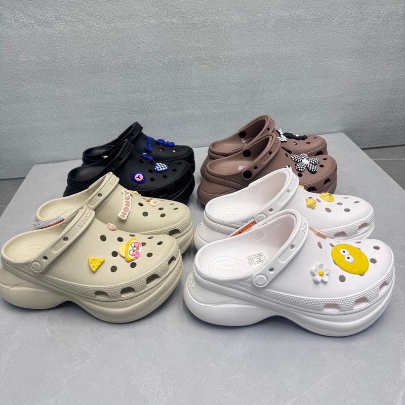 High-Quality Dongguan Products~ Crocs-Style Shoes, Women's Thick-Soled Height-Increasing Casual Non-Slip Beach Shoes, Crocs Sandals