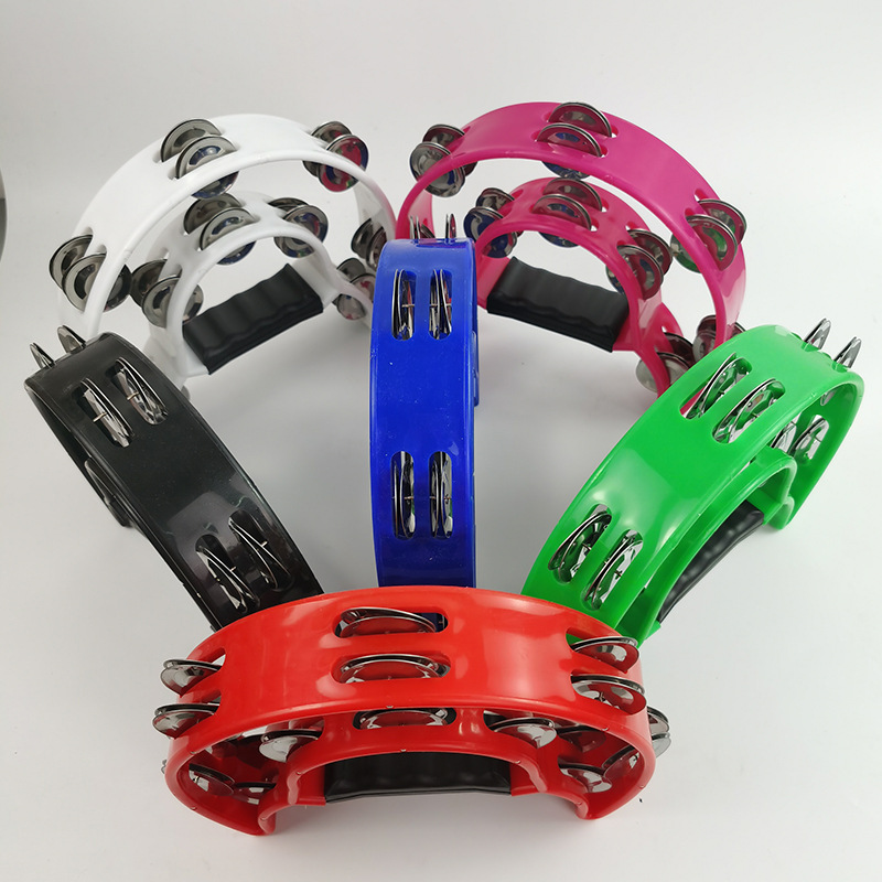 Flor Tambor anillo sonajero Orff instrumento musical KTV sonajero mano niños instrumento musical música educación temprana instrumento musical color completo