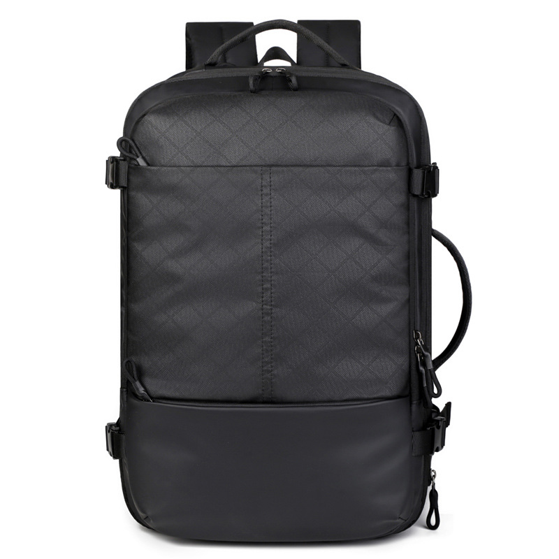 Mochila para hombre, bolso de viaje multifuncional de gran capacidad, mochila de viaje, bolso de computadora de negocios, bolso de mochila de película de cuero de expansión