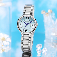 新款輕奢精緻防水腕錶直播廠家貨源一件代發時尚小眾鋼帶女士手錶