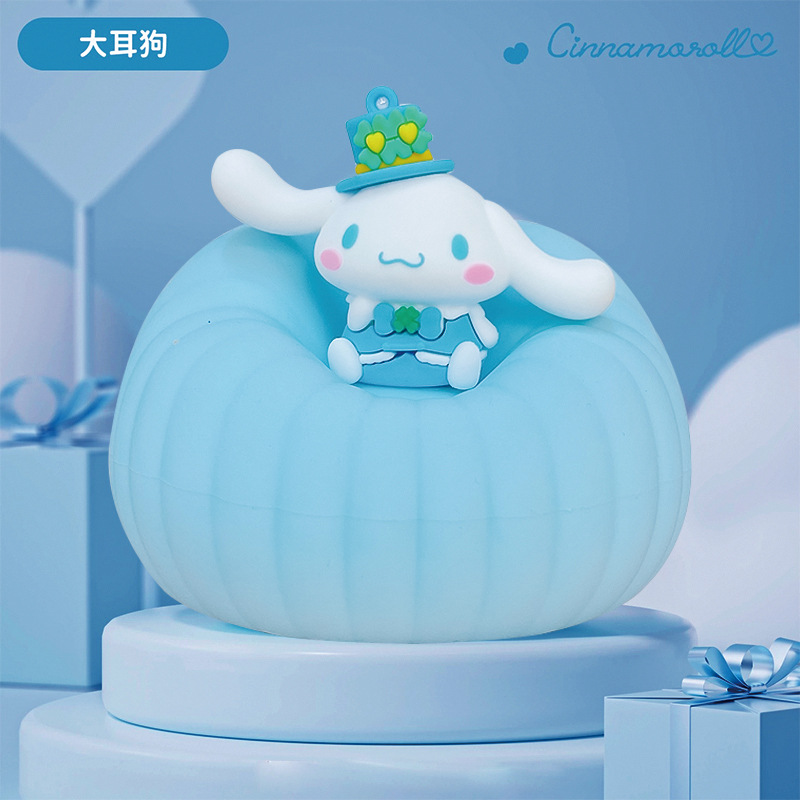 Cartoon Sanrio Sofa Night Light Decoration Creative Bedside Tap Light Doll Ornament Office Decoration Wholesale
