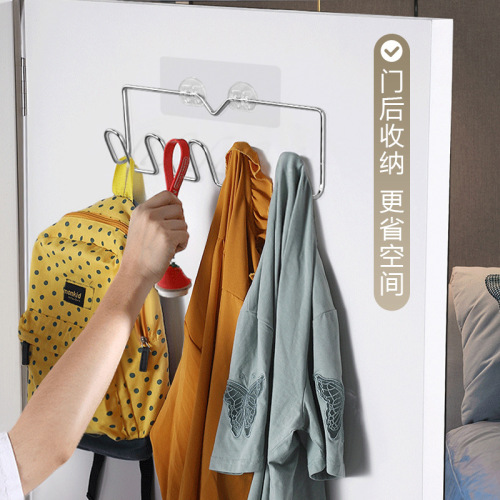 Factory direct selling stainless steel hooks, sticky hooks, no punching hooks, traceless strong sticky hooks, clothes hooks, school bag hooks