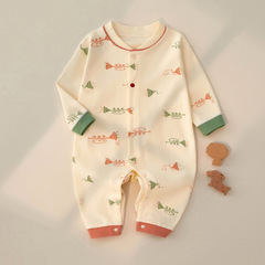 Baby clothes spring and autumn pure cotton boneless unisex baby clothes long sleeve crawling suit pajamas onesie infant romper