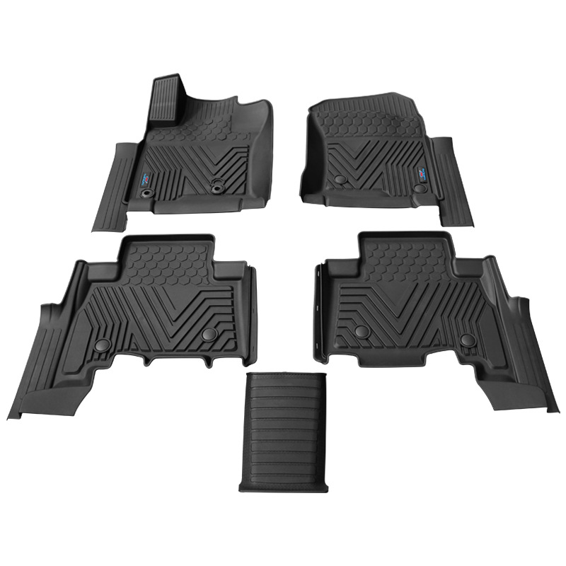 Txinrui es adecuado para Toyota Auto Overbearing Prado Cool Road Ze Auto Alfombrilla de caja trasera impermeable Alfombrilla de pie TPE moldeada por inyección