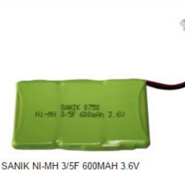 口香糖电池 NI-MH 3/5F6S 600MAH 3.6V镍氢方形电池 数量价格可议