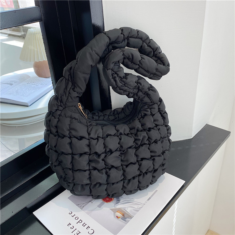 Bolsa bolsa de las axilas Nuevo cos nube bolsa de nicho de comercio exterior solo hombro bolsa de las mujeres de gran capacidad plisada bolsa de burbujas