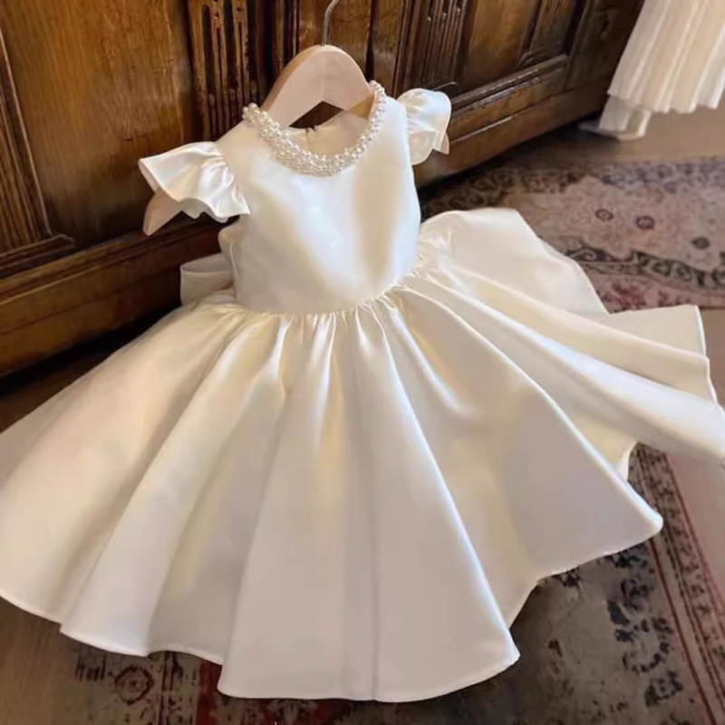 Children's Dress Little Girl Princess Dress Summer Girl's Dress White Wedding Dress Flower Girl Performance Dress Baby Girl Birthday Party Dress Children's Dress Little Girl Princess Dress Summer Girl's Dress White Wedding Dress Flower Girl Performance Dress Baby Girl Birthday Party Dress