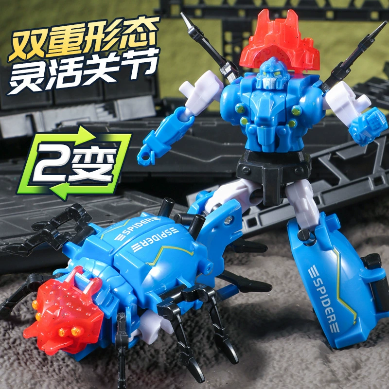 Игрушка-симулятор насекомых-трансформер меха-зверя, собранная модель робота-трансформера