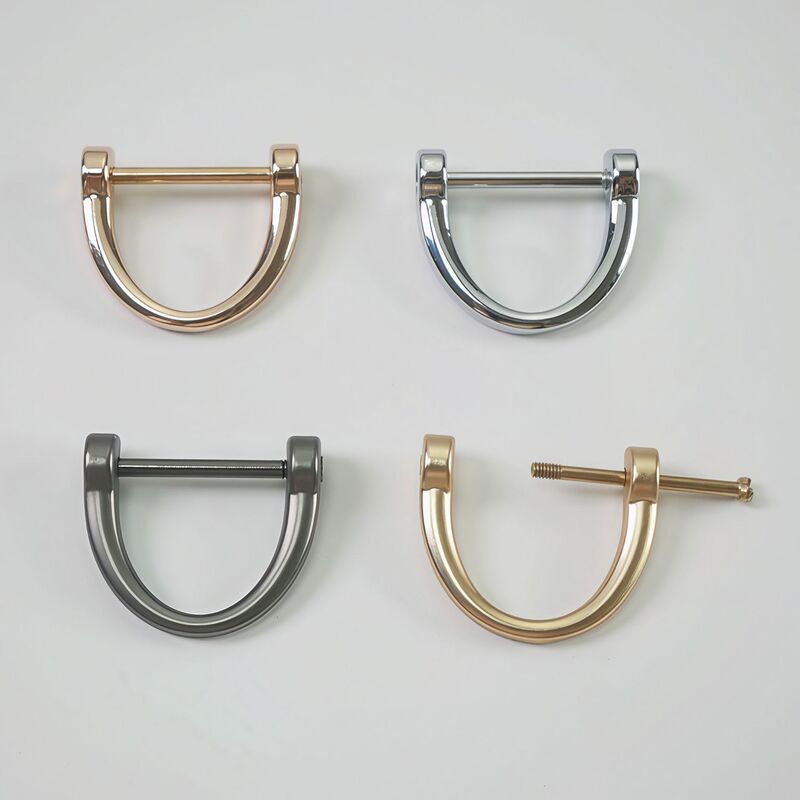 Zinc Alloy Horseshoe Buckle Hook Detachable D-Ring Metal Hardware Accessories Car Keychain Accessories Factory Direct Sales