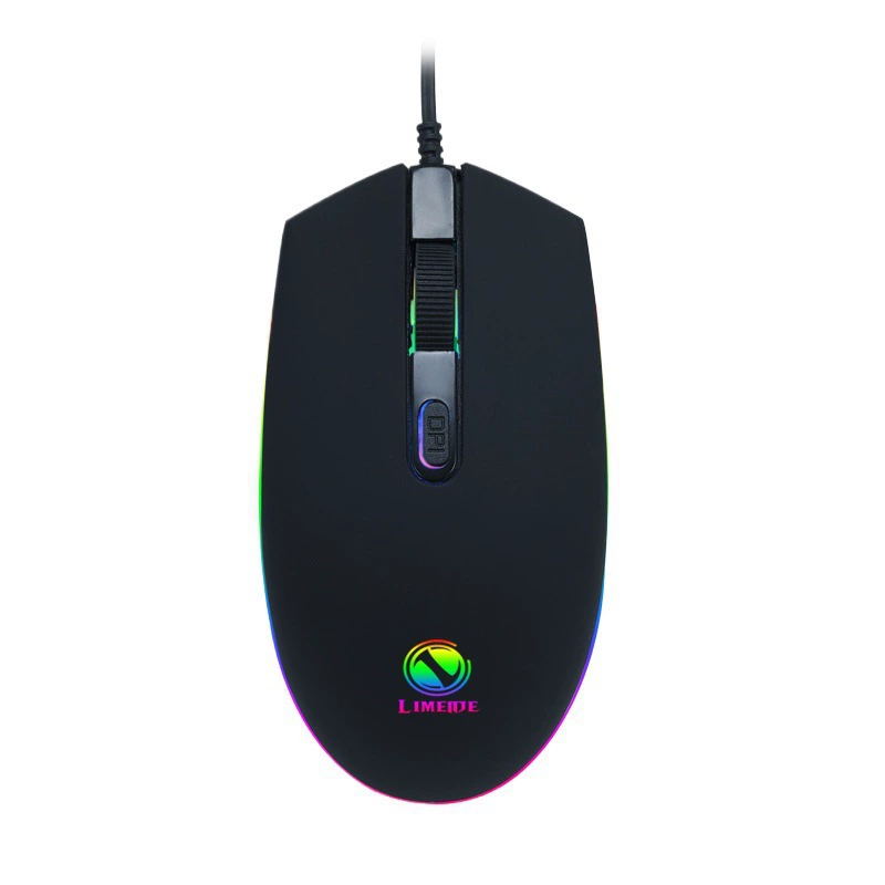 Limei 307 Бизнес офис игровая трансляция RGB Лошадинный свет Свет E-спорт тяжелая оптоэлектронная USB проводная мышь