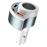 Новый продукт рекомендую прикуриватель один для трех 5V3A автомобильное зарядное устройство супер быстрая зарядка многофункциональный заряд вспышки PD автомобильное зарядное устройство