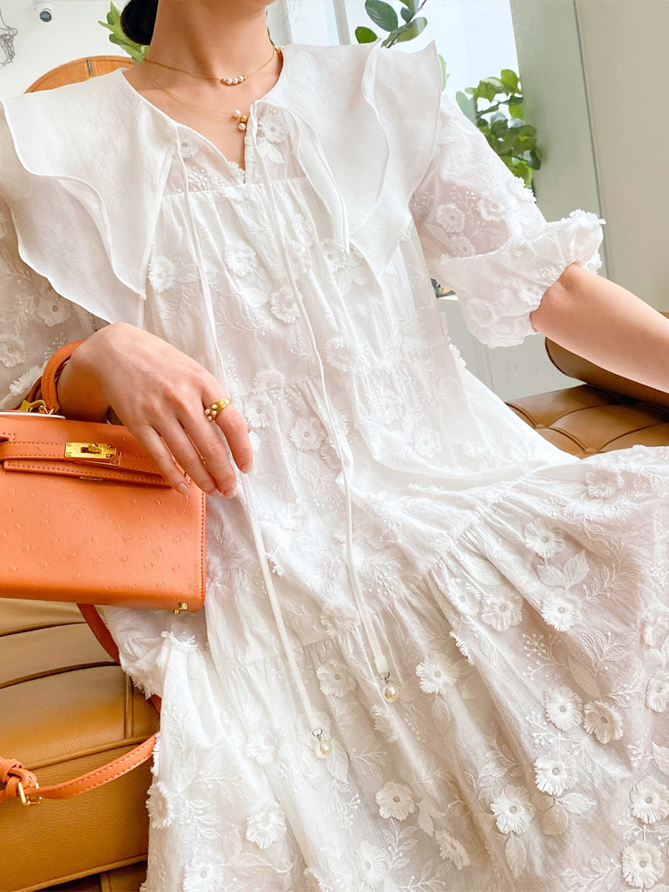Summer design three dimensional dress