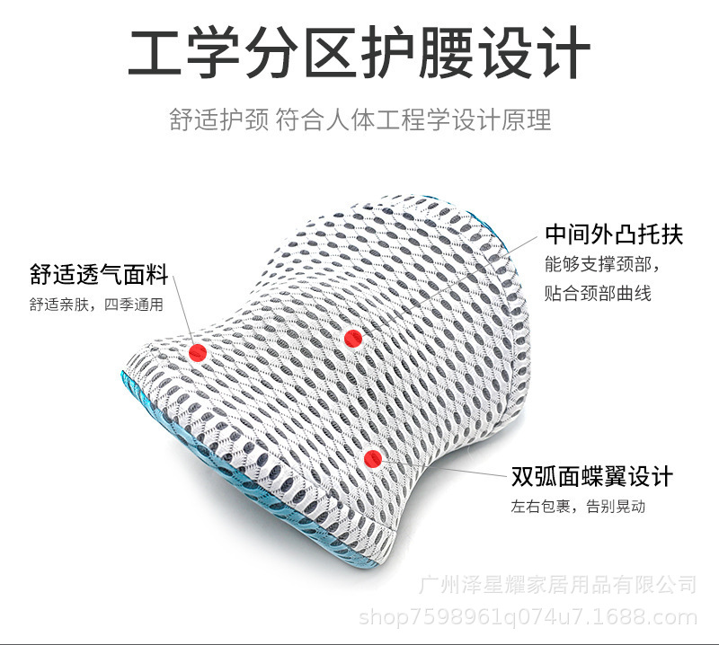Memory foam lumbar support pillow for stress relief, slow rebound waist cushion for sofa, car, and office