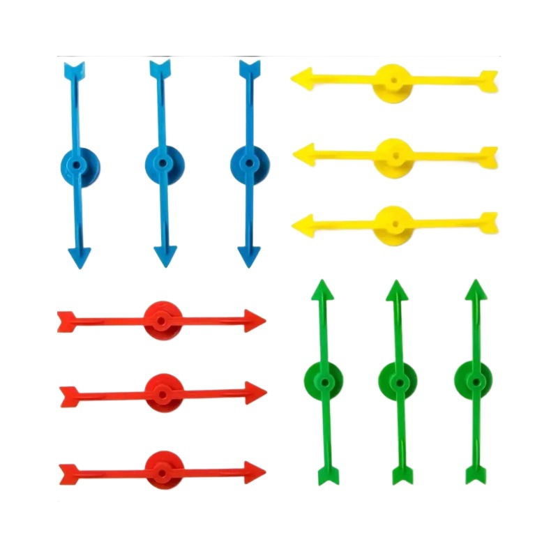 Hot-Selling Plastic Game Pointer Base 7.5cm Interactive Turntable Chess Piece Rotating Arrow Pointer Accessories DIY Board Game