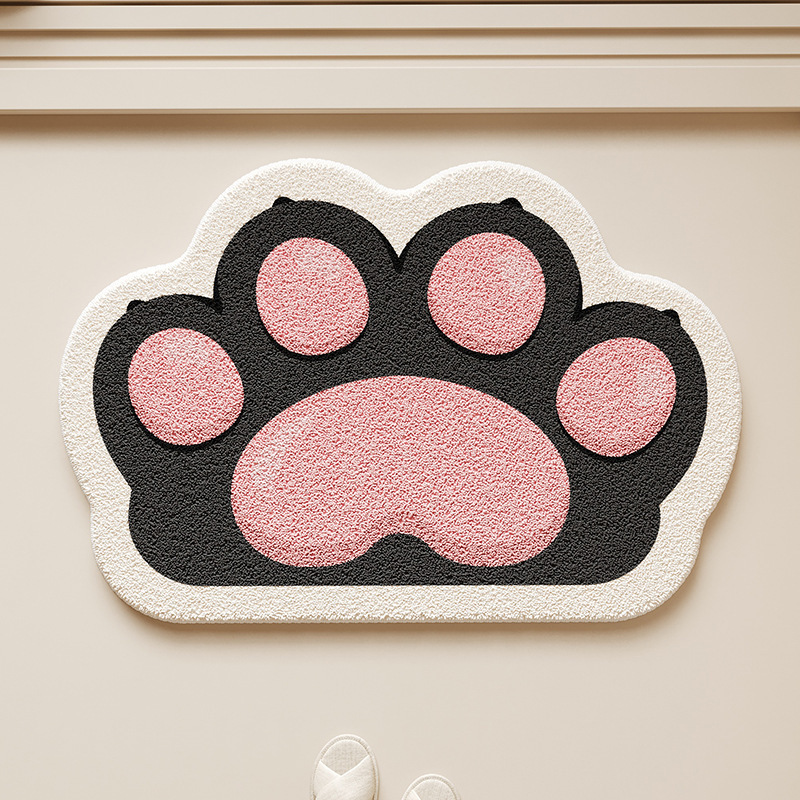 Cute Ins-Style Imitation Cashmere Floor Mat, Japanese and Korean Style Non-Slip Bathroom Mat, Entrance Door Mat